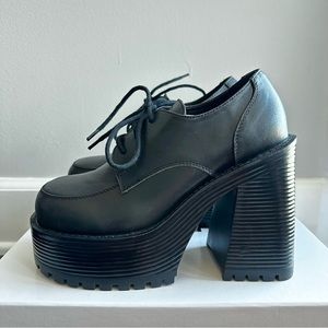 UNIF Des Shoe Matte Black Sz US 7